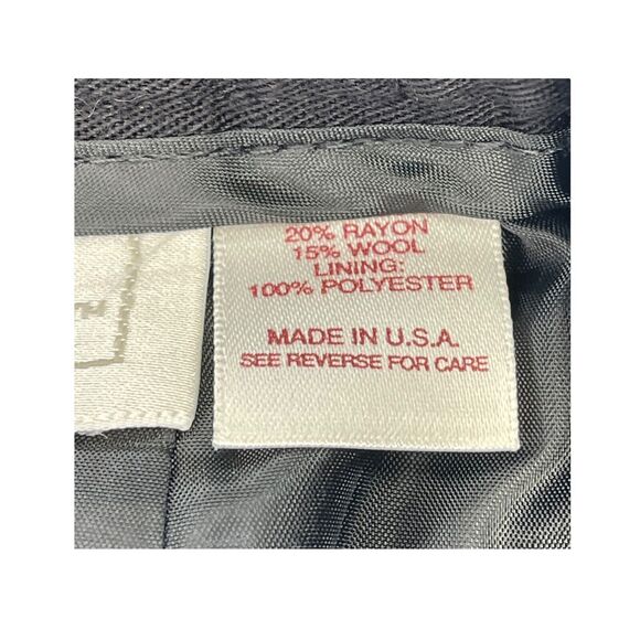 Worthington Skirt Women's Black Rayon Elastic Waist Side Site Back Button - Picture 6 of 7